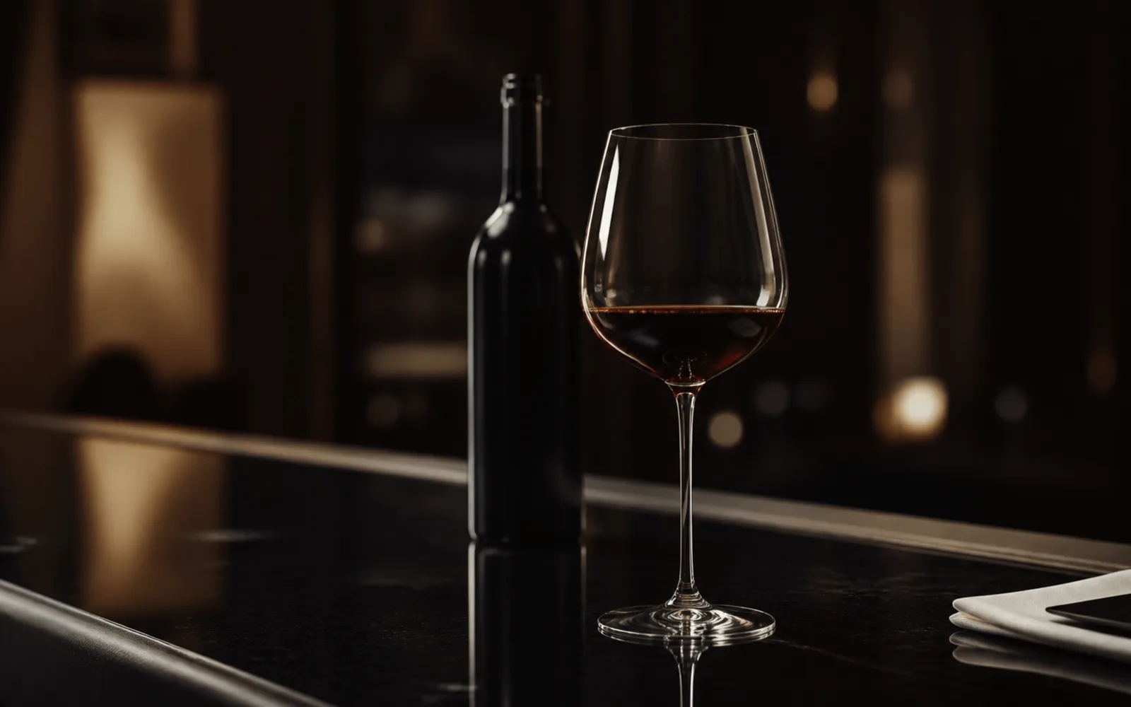 Concept preview of a selected red wine pour for the Sora Siam table
